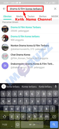 10 ketik nama channel Telegram