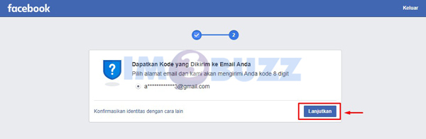 10 klik lanjutkan dpatkan kode di email