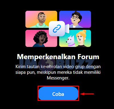 klik coba untuk melakukan video call Whatsapp Web