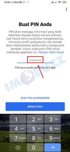 16 buat pin numerik