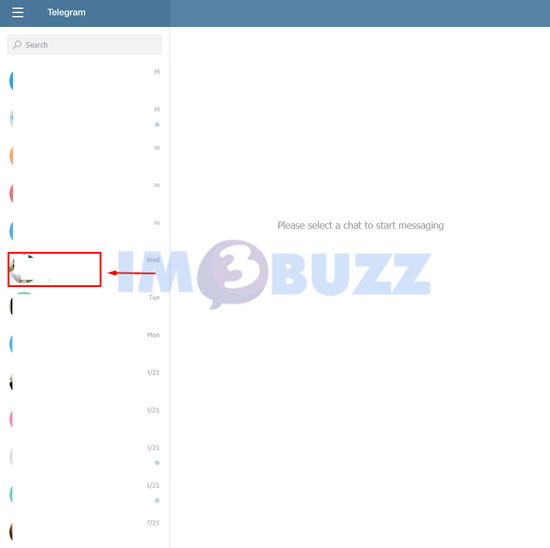 2 buka salah satu obrolan telegram web pc