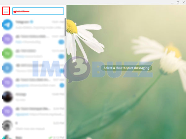 2 klik ikon garis tiga vertikal telegram dekstop ID Telegram