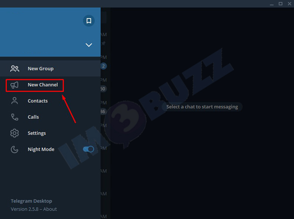 3 klik new channel telegram dekstop