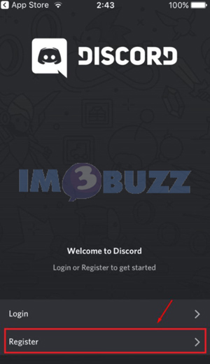 3 klik register discord iphone