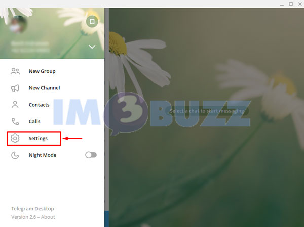 3 klik settings telegram dekstop untuk ID Telegram