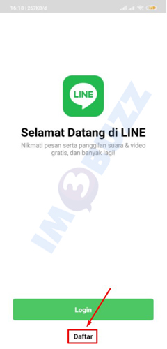 3 pilih daftar LINE