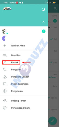 3 pilih kontak