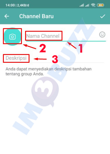 4 membuat profil channel telegram android