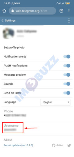 4 ketuk username telegram web hp