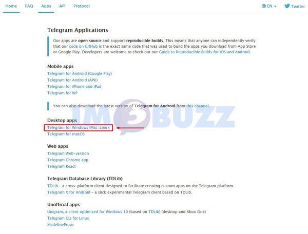 4 klik telegram for windows untuk download Telegram dekstop