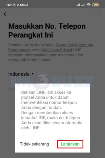 4 pilih lanjutkan