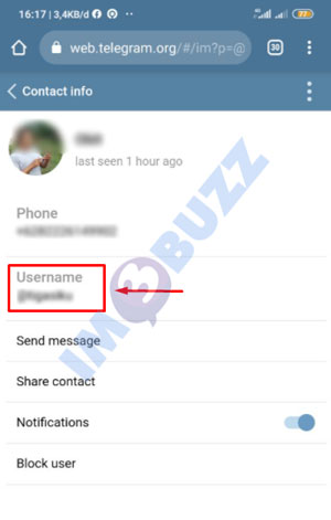 4 selesai melihat id telegram web hp