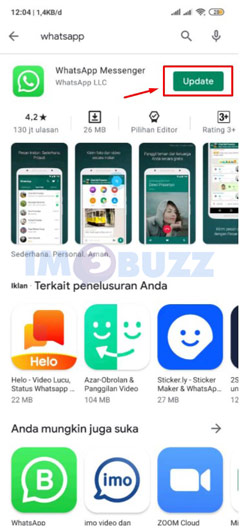 4 tap update whatsapp google playstore