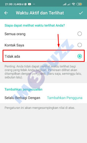 6 pilih opsi tidak ada