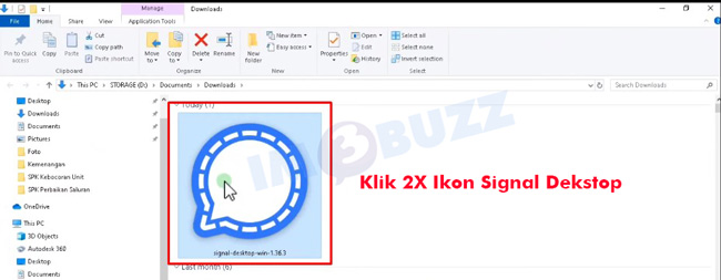 7 klik 2 kali signal dekstop