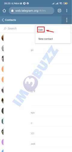 7 pilih edit Kontak Telegram