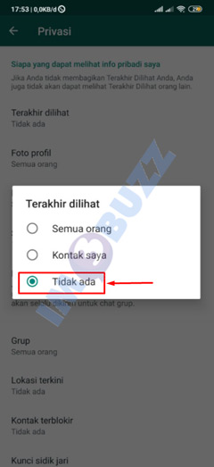 7 pilih tidak ada kode online whatsapp