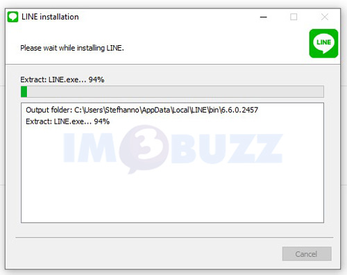 7 proses install LINE