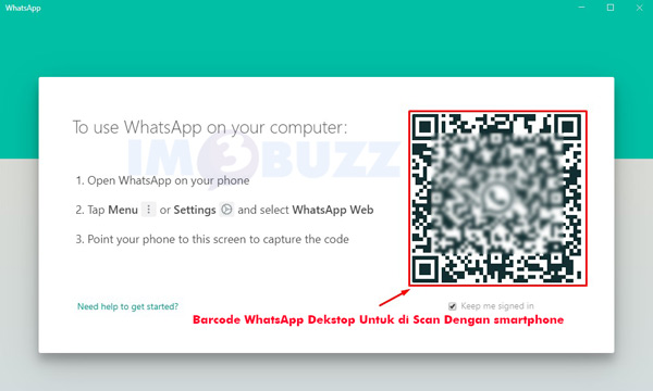 barcode whatsapp dekstop