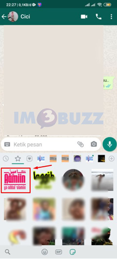 berhasil menyimpan stiker whatsapp