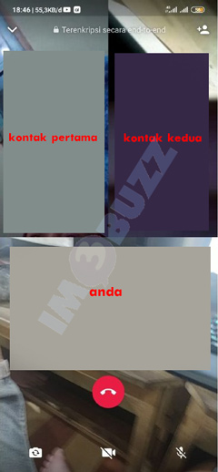 berhasil tambah Kontak untuk Video call Whatsapp