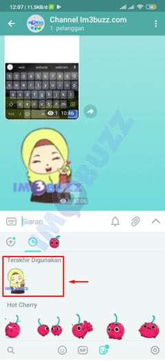 cek stiker telegram