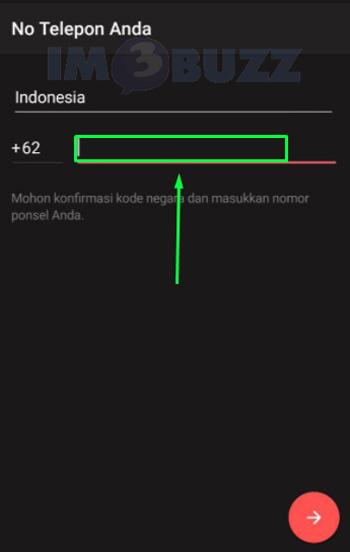 isikan nomor hp telegram