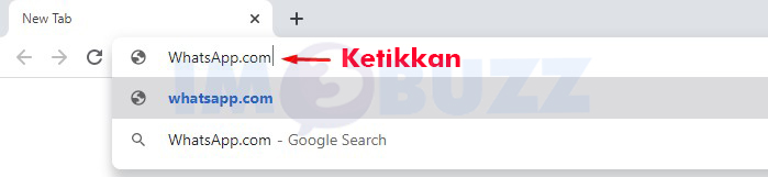 ketikkan whatsap