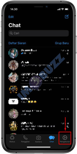 klik pengaturan whatsapp ios 1