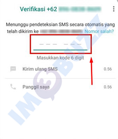 masukkan kode verifikasi 1