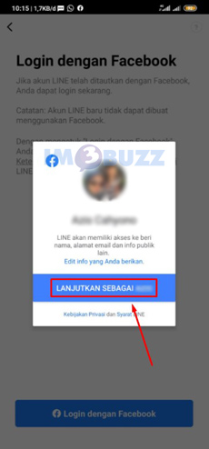 tap lanjutkan sebagai