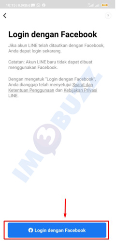 tap login dengan facebook