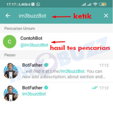 tes pencarian bot