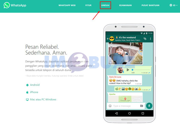 unduh whatsapp lewat web