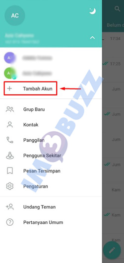 21 pilih tambah akun