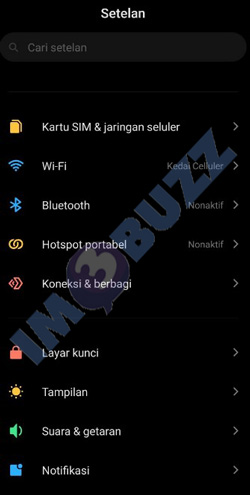 buka menu setelan untuk menonaktifkan whatsapp sementara