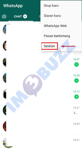 pilih menu setelan