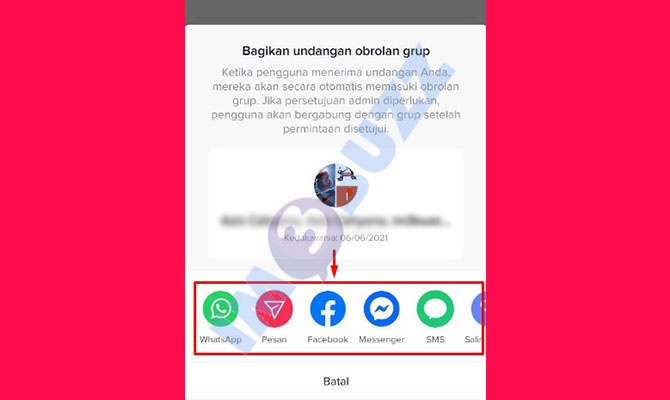 1. bergabung grup tiktok menggunakan link