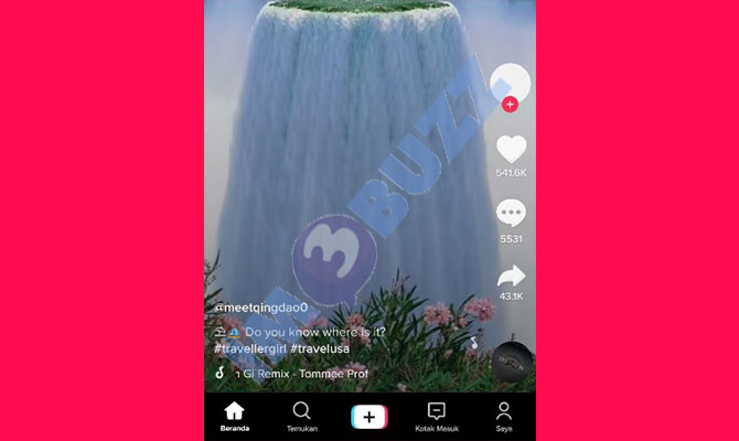 1. buka aplikasi tiktok di HP Android