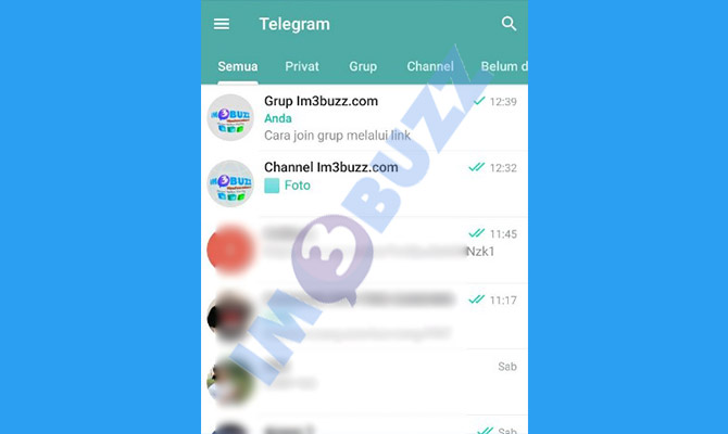 1. buka telegram untuk membuat link grup