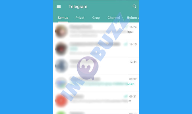 1. buka telegram untuk menyematkan pesan di Channel