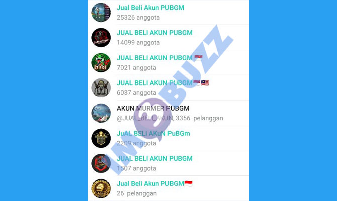 1. jual beli akun pubg mobile