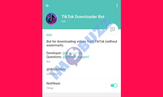 1. tiktok downloader bot