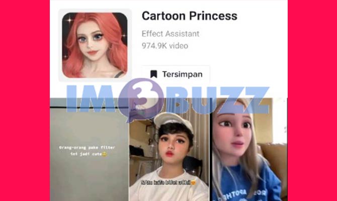 12. efek tiktok cartoon princess