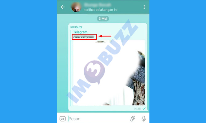 13. tap nama kontak untuk melihat link telegram orang lain