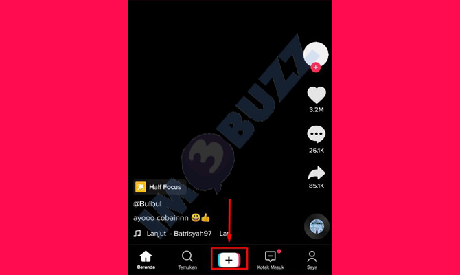 2. buat konten tiktok untuk menambahkan dan edit tulisan