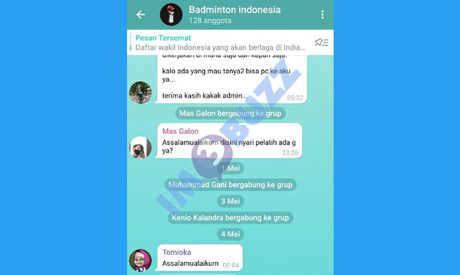 2. Cari Dan Buka Grup