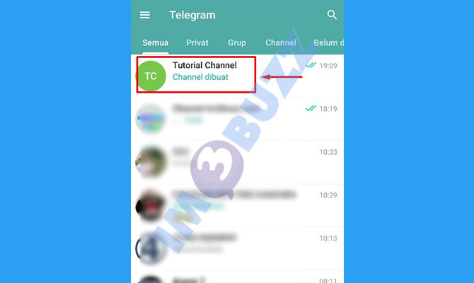 2. cari dan buka channel telegram untuk menghapus bot dari channel 1