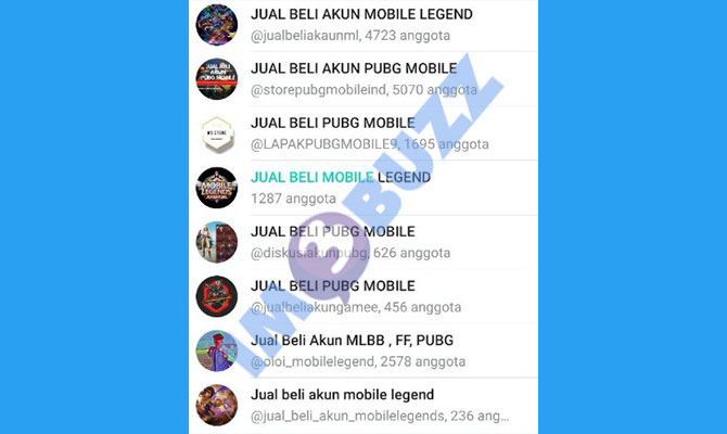 2. jual beli akun mobile legends