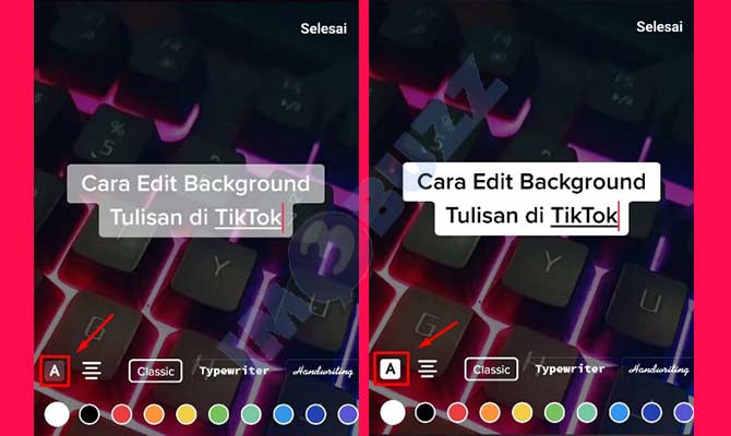 3. cara edit background teks